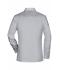 Herren Men's Business Shirt Long-Sleeved Light-grey 7530