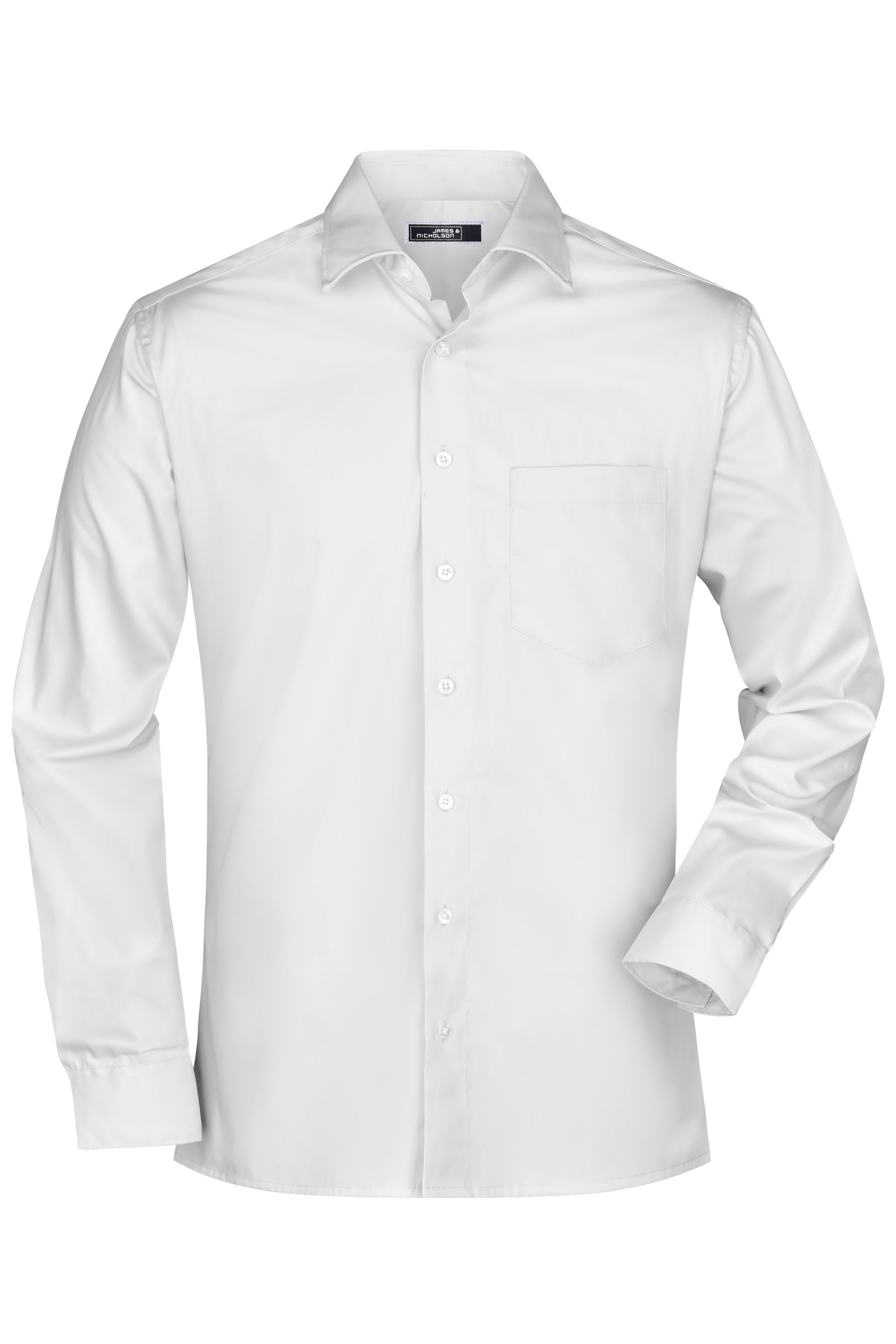 Men Men's Business Shirt LongSleeved WhiteDaiber