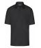 Men Men's Business Shirt Short-Sleeved Black 7531