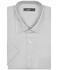 Herren Men's Business Shirt Short-Sleeved Light-grey 7531