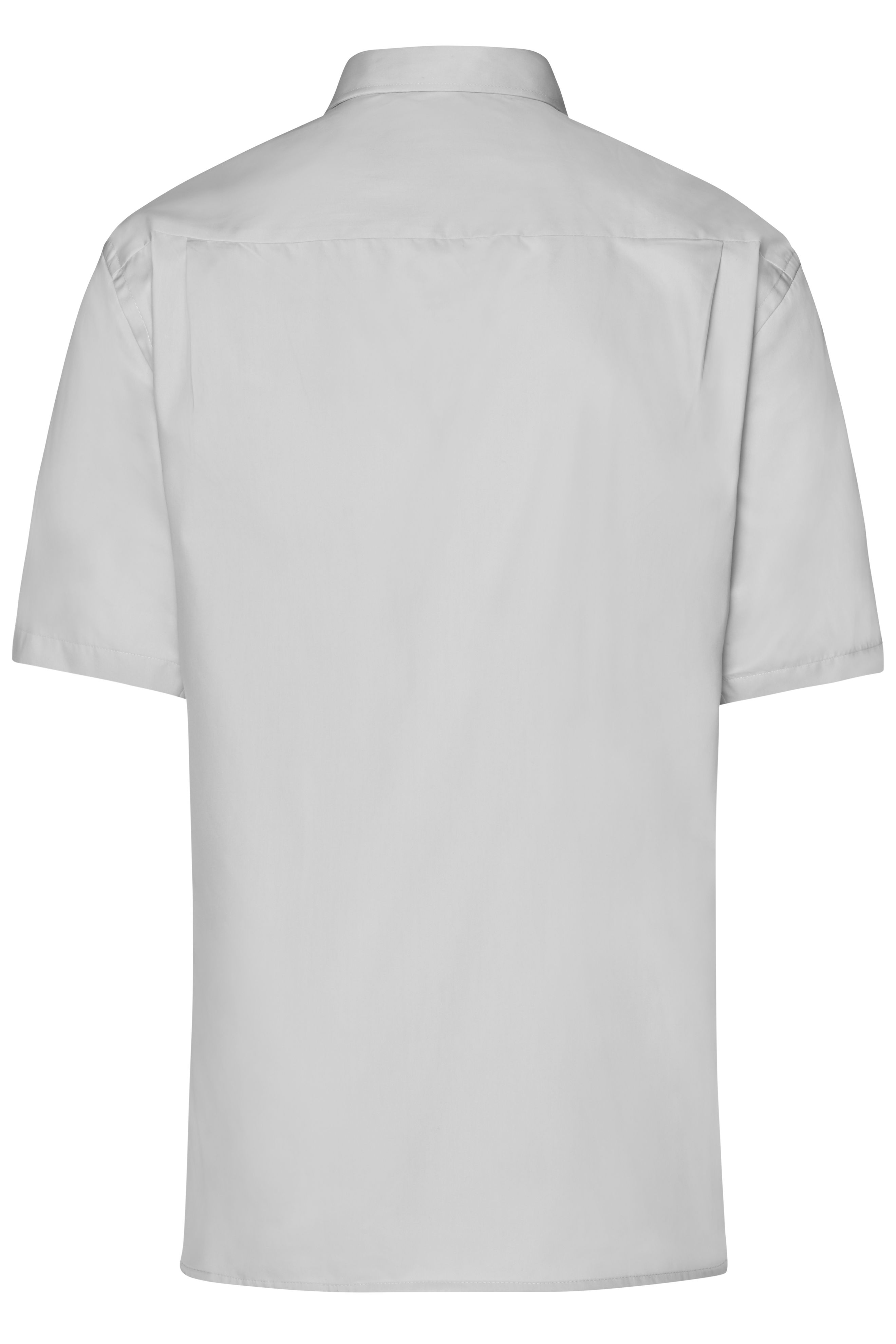 Men Men's Business Shirt Short-Sleeved Light-grey-Daiber