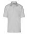 Men Men's Business Shirt Short-Sleeved Light-grey 7531