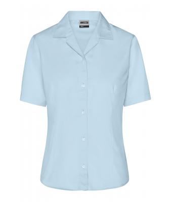 Femme Chemisier femme twill manches courtes Bleu-clair 7533