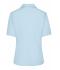 Damen Ladies' Business Blouse Short-Sleeved Light-blue 7533