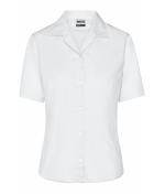 Damen Ladies' Business Blouse Short-Sleeved White 7533