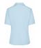 Dames Ladies' Business Blouse Short-Sleeved Lichtblauw 7533