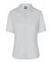 Dames Ladies' Business Blouse Short-Sleeved Lichtgrijs 7533