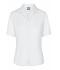 Dames Ladies' Business Blouse Short-Sleeved Wit 7533