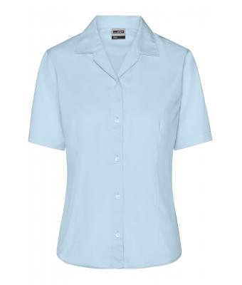 Ladies Ladies' Business Blouse Short-Sleeved Light-blue 7533