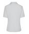 Damen Ladies' Business Blouse Short-Sleeved Light-grey 7533