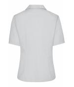 Dames Ladies' Business Blouse Short-Sleeved Lichtgrijs 7533