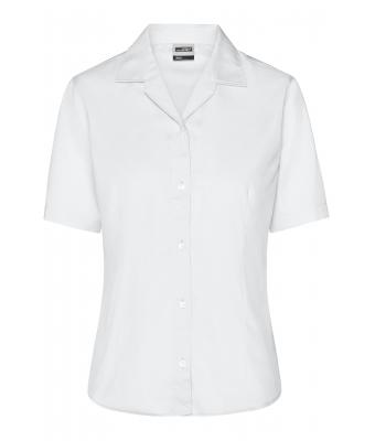 Damen Ladies' Business Blouse Short-Sleeved White 7533