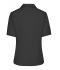 Dames Ladies' Business Blouse Short-Sleeved Zwart 7533