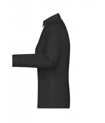 Damen Ladies' Long-Sleeved Blouse Black 7965