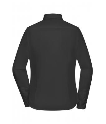 Damen Ladies' Long-Sleeved Blouse Black 7965