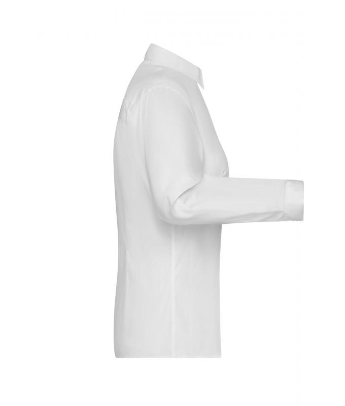 Dames Ladies' Long-Sleeved Blouse Wit 7965