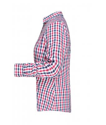 Damen Ladies' Checked Blouse Navy/red-navy-white 8053