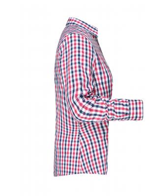 Damen Ladies' Checked Blouse Navy/red-navy-white 8053