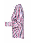 Dames Ladies' Checked Blouse Navy/rood-navy-wit 8053