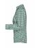 Dames Ladies' Checked Blouse Bosgroen/wit 8053