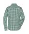 Dames Ladies' Checked Blouse Bosgroen/wit 8053