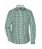 Damen Ladies' Checked Blouse Forest-green/white 8053
