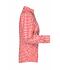 Dames Ladies' Checked Blouse Donkeroranje/wit 8053