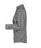 Dames Ladies' Checked Blouse Zwart/wit 8053