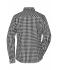 Dames Ladies' Checked Blouse Zwart/wit 8053