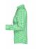 Dames Ladies' Checked Blouse Groen/wit 8053