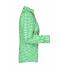 Dames Ladies' Checked Blouse Groen/wit 8053