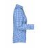 Dames Ladies' Checked Blouse Royal/wit 8053
