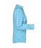 Dames Ladies' Checked Blouse Turquoise/wit 8053