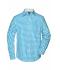 Homme Chemise Vichy manches longues homme Turquoise/blanc 8054