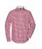 Heren Men's Checked Shirt Bordeaux/wit 8054