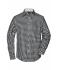 Herren Men's Checked Shirt Black/white 8054