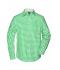 Herren Men's Checked Shirt Green/white 8054