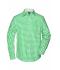 Men Men's Checked Shirt Green/white 8054