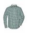 Men Men's Checked Shirt Forest-green/white 8054