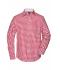 Heren Men's Checked Shirt Rood/wit 8054