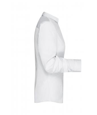 Damen Ladies' Plain Shirt White/red-white 8055