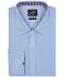 Men Men's Plain Shirt Light-blue/navy-white 8056