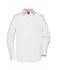 Men Men's Plain Shirt White/red-white 8056