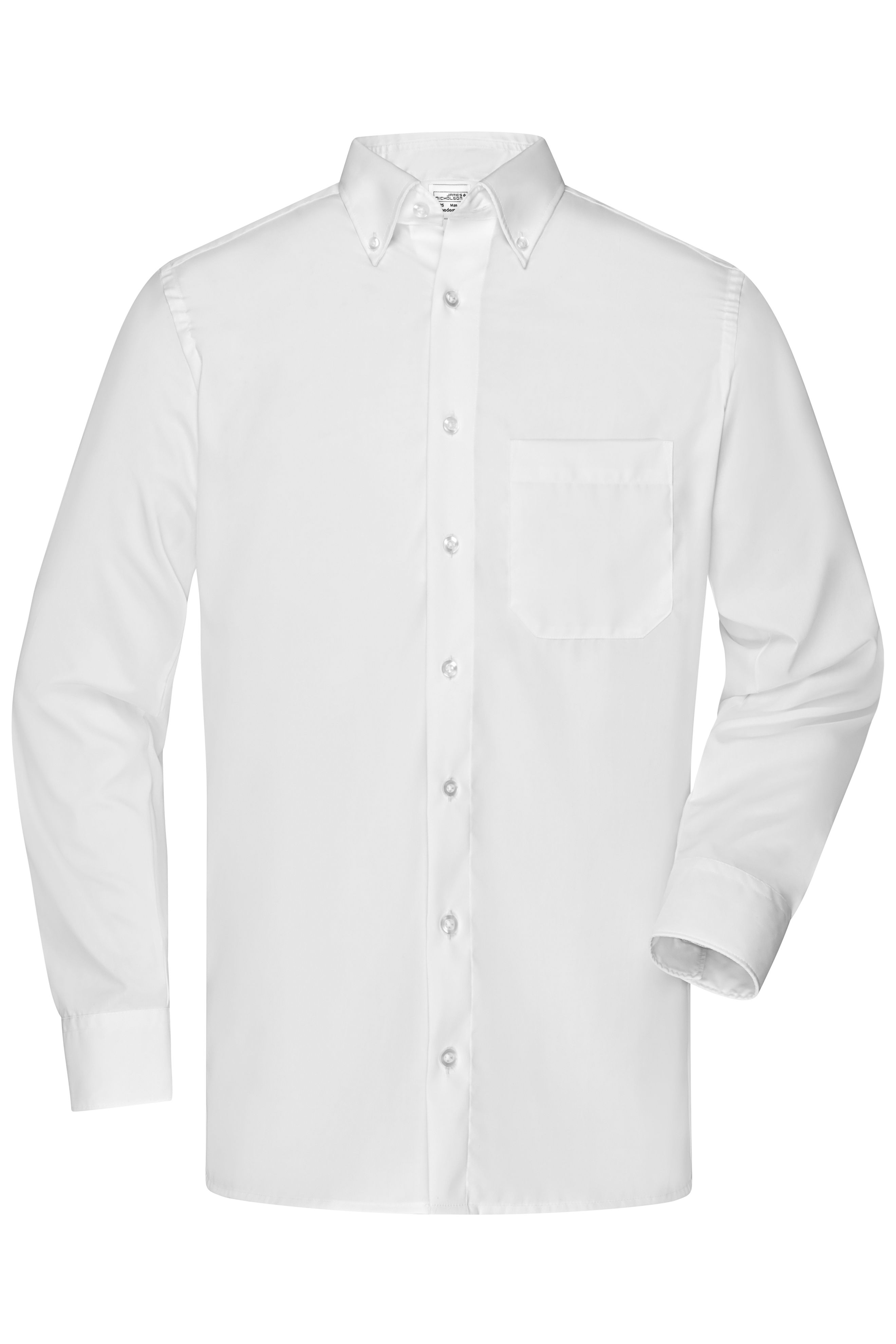 Men Men's Shirt "BUTTON DOWN" White-Daiber