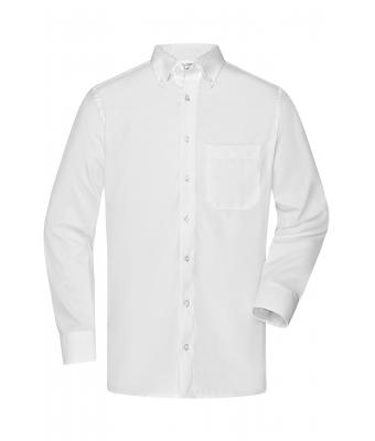 Men Men's Shirt "BUTTON DOWN" White 8156