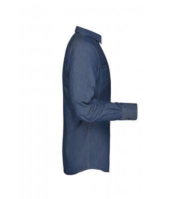 Herren Men's Denim Shirt Dark-denim 8159