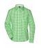 Damen Ladies' Traditional Shirt Green/white 8306