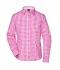 Ladies Ladies' Traditional Shirt Purple/white 8306