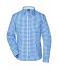 Ladies Ladies' Traditional Shirt Royal/white 8306