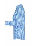 Dames Ladies' Traditional Shirt Royal/wit 8306